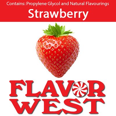 Ароматизатор FlavorWest - Strawberry (Полуниця), 10 мл FW123