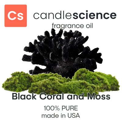 Аромамасло CandleScience - Black Coral and Moss (Черный коралл и мох), 5 мл CS004