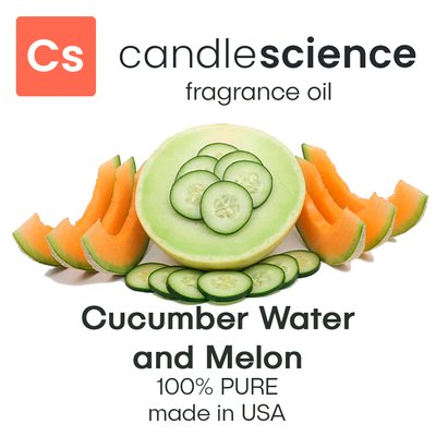Аромамасло CandleScience - Cucumber Water and Melon (Огуречная вода и дыня), 5 мл CS017