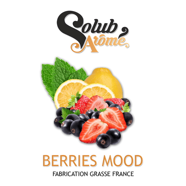 Ароматизатор Solub Arome - Berries Mood (Мікс холодного лимона та смородини у поєднанні з полуницею та м'ятою), 30 мл SA007