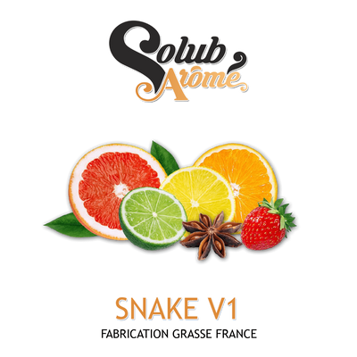 Ароматизатор Solub Arome - Snake v1 (Клубника, лимон, грейпфрут и анис), 5 мл SA111