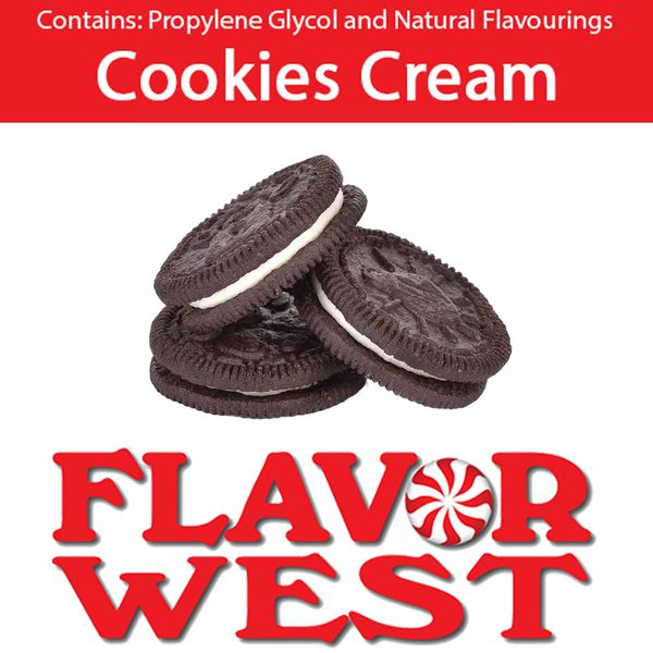 Ароматизатор FlavorWest - Cookies and Cream (Печиво і крем), 5 мл FW051