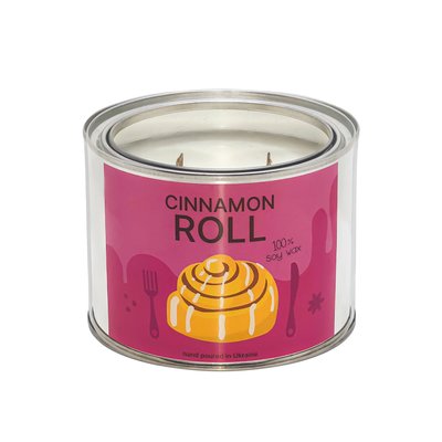Ароматична свічка Cinnamon Roll (Булочка з корицею), 500 мл RR004