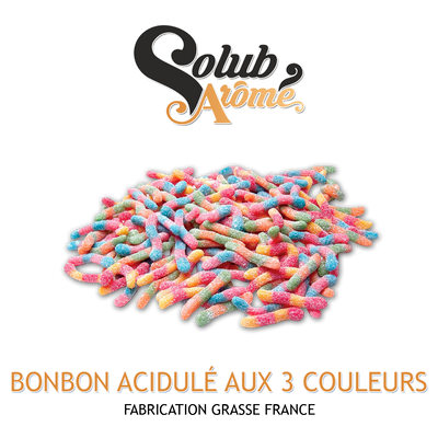 Ароматизатор Solub Arome - Bonbon Acidulé Aux 3 Couleurs (Кислі желейки), 1л SA149