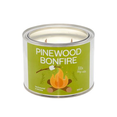 Ароматическая свеча Pinewood Bonfire (Дымная сосна), 500 мл RR011