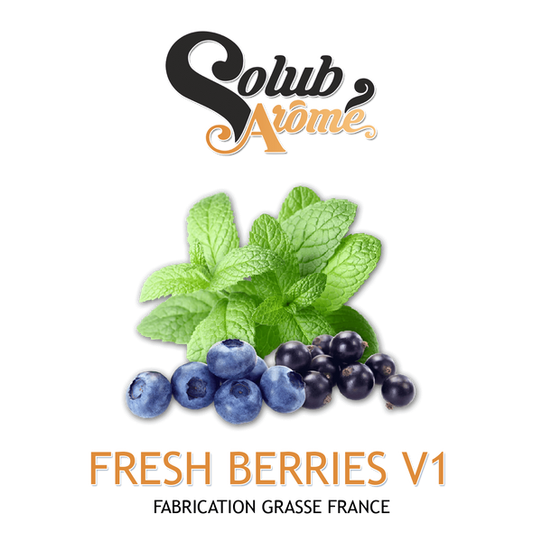 Ароматизатор Solub Arome - Fresh Berries v1 (Чорнично смородиновий мікс з доповненням м'яти та ментолу), 5 мл SA054