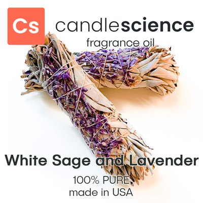 Аромаолія CandleScience - White Sage and Lavender (Шавлія біла і лаванда), 5 мл CS064