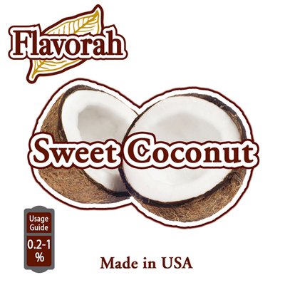 Ароматизатор Flavorah - Sweet Coconut (Солодкий кокос), 10 мл FLV28
