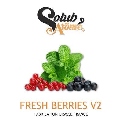 Ароматизатор Solub Arome - Fresh Berries v2 (Чорнично смородиновий мікс з доповненням м'яти та ментолу), 10 мл SA055