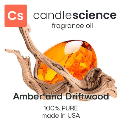 Аромамасло CandleScience - Amber and Driftwood (Янтарь и древесина), 50 мл CS002