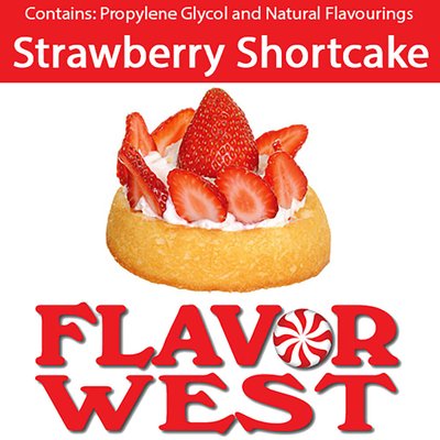 Ароматизатор FlavorWest - Strawberry Shortcake (Клубничный торт), 50 мл FW125