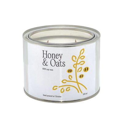 Ароматическая свеча Honey & Oats (Овсянка с медом), 500 мл RR009