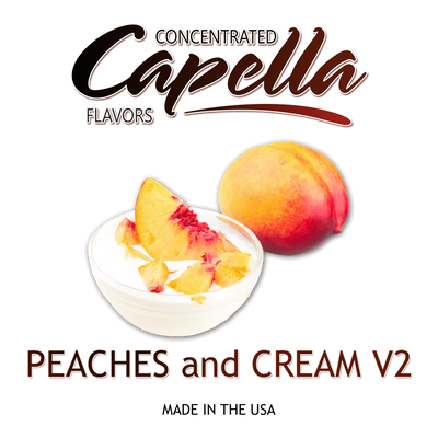 Ароматизатор Capella - Peaches and Cream v2 (Персики з Кремом), 1л CP123