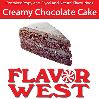 Ароматизатор FlavorWest - Creamy Chocolate Cake (Сливочный шоколадный торт), 50 мл FW054