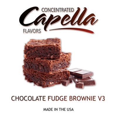 Ароматизатор Capella - Chocolate Fudge Brownie V3 (Шоколадний брауні), 5 мл CP035