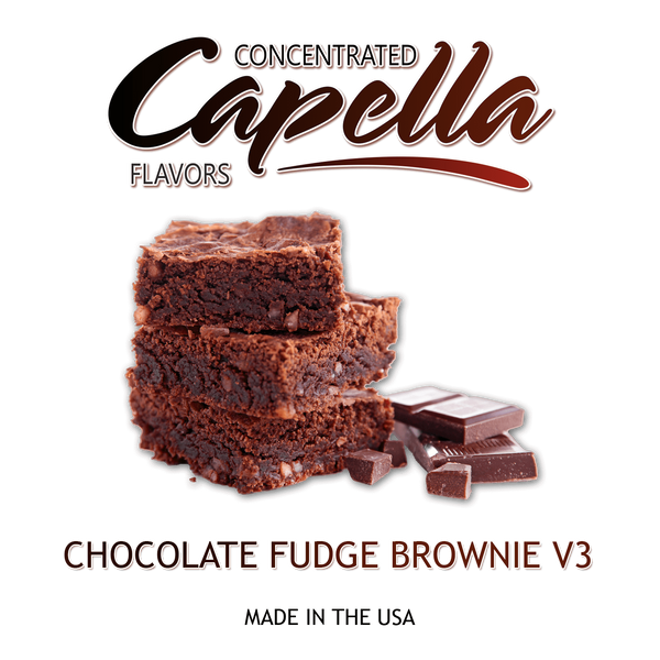 Ароматизатор Capella - Chocolate Fudge Brownie V3 (Шоколадний брауні), 5 мл CP035