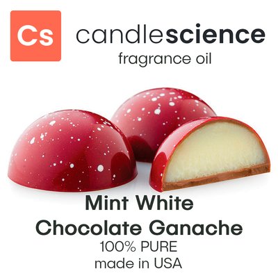 Аромамасло CandleScience - Mint White Chocolate Ganache (Мята и белый шоколад), 50 мл CS037