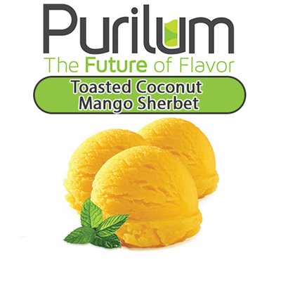 Ароматизатор Purilum - Toasted Coconut Mango Sherbet (Щербет из манго и поджаренным кокосом), 30 мл PU042