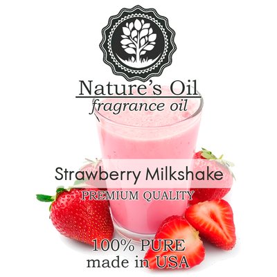 Аромамасло Nature's Oil - Strawberry Milkshake (Клубничный милкшейк), 100 мл NO105