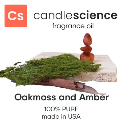 Аромамасло CandleScience - Oakmoss and Amber (Дубовый мох и янтарь), 5 мл CS040