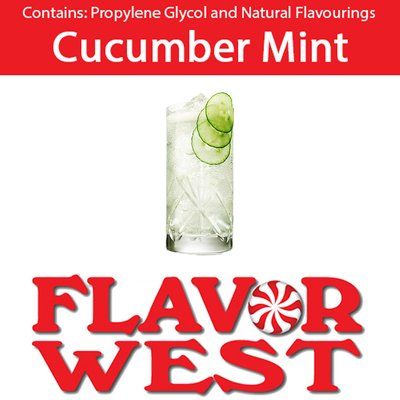 Ароматизатор FlavorWest - Сucumber Mint (Огурец с мятой), 50 мл FW060